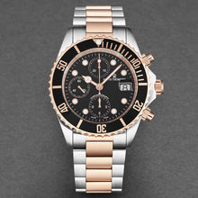 Load image into Gallery viewer, Revue Thommen Men's 17571.6157 'Diver' Black Dial Stainless Steel Chronograph Swiss Automatic Watch