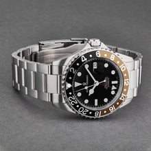 Load image into Gallery viewer, Revue Thommen Men's 'Diver' Black Dial Black and Beige Bezel GMT Automatic Watch 17572.2132