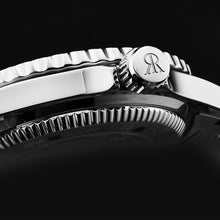 Load image into Gallery viewer, Revue Thommen Men's 'Diver' Black Dial Black and Beige Bezel GMT Automatic Watch 17572.2132