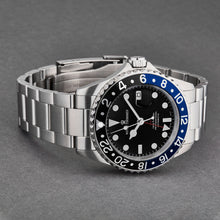 Load image into Gallery viewer, Revue Thommen Men's 17572.2133 'Diver' Black Dial Black and Blue Bezel GMT Automatic Watch
