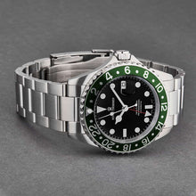 Load image into Gallery viewer, Revue Thommen Men&#39;s 17572.2134 &#39;Diver&#39; Black Dial Green Bezel GMT Professional Automatic Watch
