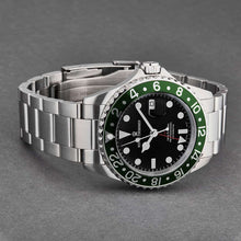 Load image into Gallery viewer, Revue Thommen Men's 17572.2134 'Diver' Black Dial Green Bezel GMT Professional Automatic Watch