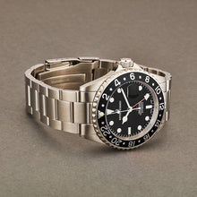 Load image into Gallery viewer, Revue Thommen Men's 17572.2137 'Diver' Black Dial Stainless Steel GMT Automatic Watch