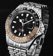 Load image into Gallery viewer, Revue Thommen Men's 'Diver' GMT Black Dial Black and Beige Bezel Automatic Watch 17572.2232