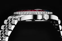 Load image into Gallery viewer, Revue Thommen Men's 'Diver' GMT Black Dial Blue and Red Bezel Automatic Watch 17572.2235