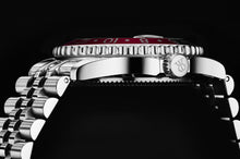 Load image into Gallery viewer, Revue Thommen Men's 'Diver' GMT Black Dial Black and Red Bezel Automatic Watch 17572.2236