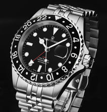 Load image into Gallery viewer, Revue Thommen Men's 'Diver' GMT Black Dial Black Bezel Automatic Watch 17572.2237