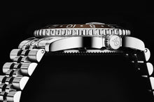 Load image into Gallery viewer, Revue Thommen Men's 'Diver' GMT Black Dial Black and Brown Bezel Automatic Watch 17572.2239