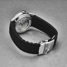 Load image into Gallery viewer, Revue Thommen Men's 'Diver' Black Dial Black and Red Bezel Black Rubber Strap GMT Automatic Watch 17572.2836