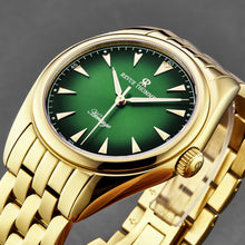 Load image into Gallery viewer, Revue Thommen Men's 'Heritage' Green Dial Stainless Steel Bracelet Automatic Watch 21010.2114