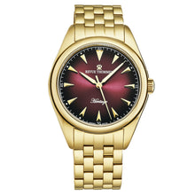 Load image into Gallery viewer, Revue Thommen Men's 'Heritage' Burgundy Dial Stainless Steel Bracelet Automatic Watch 21010.2116