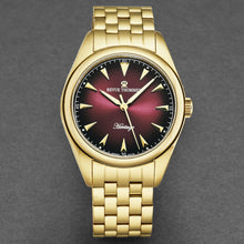 Load image into Gallery viewer, Revue Thommen Men's 'Heritage' Burgundy Dial Stainless Steel Bracelet Automatic Watch 21010.2116
