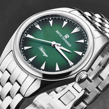 Load image into Gallery viewer, Revue Thommen Men's 'Heritage' Green Dial Stainless Steel Bracelet Automatic Watch 21010.2134