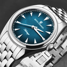 Load image into Gallery viewer, Revue Thommen Men's 'Heritage' Blue Dial Stainless Steel Bracelet Automatic Watch 21010.2135