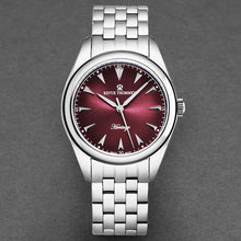 Load image into Gallery viewer, Revue Thommen Men's 'Heritage' Red Dial Stainless Steel Bracelet Automatic Watch 21010.2136