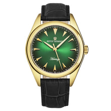 Load image into Gallery viewer, Revue Thommen Men's 'Heritage' Green Dial Black Leather Strap Automatic Watch 21010.2514