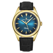 Load image into Gallery viewer, Revue Thommen Men's 'Heritage' Blue Dial Black Leather Strap Automatic Watch 21010.2515