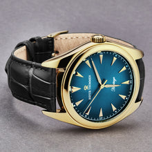 Load image into Gallery viewer, Revue Thommen Men's 'Heritage' Blue Dial Black Leather Strap Automatic Watch 21010.2515