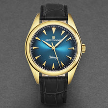 Load image into Gallery viewer, Revue Thommen Men's 'Heritage' Blue Dial Black Leather Strap Automatic Watch 21010.2515
