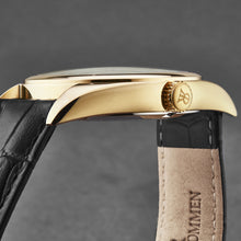 Load image into Gallery viewer, Revue Thommen Men's 'Heritage' Blue Dial Black Leather Strap Automatic Watch 21010.2515