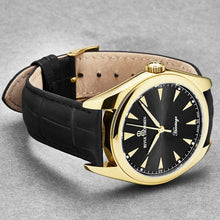 Load image into Gallery viewer, Revue Thommen Men's 'Heritage' Black Dial Black Leather Strap Automatic Watch 21010.2517