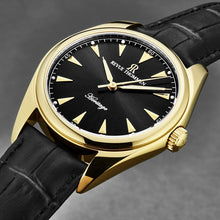 Load image into Gallery viewer, Revue Thommen Men's 'Heritage' Black Dial Black Leather Strap Automatic Watch 21010.2517