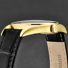Load image into Gallery viewer, Revue Thommen Men's 'Heritage' Black Dial Black Leather Strap Automatic Watch 21010.2517