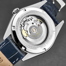 Load image into Gallery viewer, Revue Thommen Men's 'Heritage' Silver Dial Blue Leather Strap Automatic Watch 21010.2525