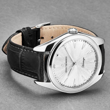Load image into Gallery viewer, Revue Thommen Men's 'Heritage' Silver Dial Black Leather Strap Automatic Watch 21010.2531