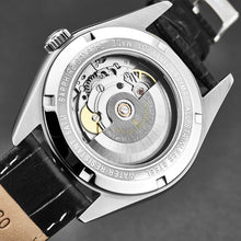 Load image into Gallery viewer, Revue Thommen Men's 'Heritage' Silver Dial Black Leather Strap Automatic Watch 21010.2531