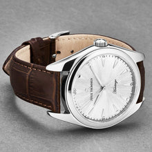 Load image into Gallery viewer, Revue Thommen Men's 'Heritage' Silver Dial Brown Leather Strap Automatic Watch 21010.2533