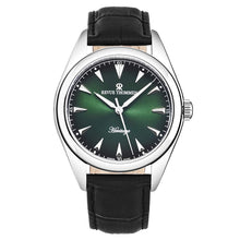 Load image into Gallery viewer, Revue Thommen Men's 'Heritage' Green Dial Black Leather Strap Automatic Watch 21010.2534