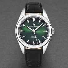 Load image into Gallery viewer, Revue Thommen Men's 'Heritage' Green Dial Black Leather Strap Automatic Watch 21010.2534