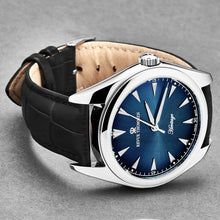 Load image into Gallery viewer, Revue Thommen Men's 'Heritage' Blue Dial Black Leather Strap Automatic Watch 21010.2535