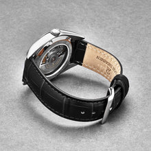 Load image into Gallery viewer, Revue Thommen Men's 'Heritage' Black Dial Black Leather Strap Automatic Watch 21010.2538