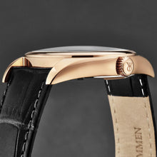 Load image into Gallery viewer, Revue Thommen Men's 'Heritage' Grey Dial Black Leather Strap Automatic Watch 21010.2561