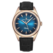 Load image into Gallery viewer, Revue Thommen Men's 'Heritage' Blue Dial Black Leather Strap Automatic Watch 21010.2565