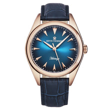 Load image into Gallery viewer, Revue Thommen Men's 'Heritage' Blue Dial Blue Leather Strap Automatic Watch 21010.2568