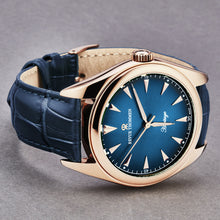 Load image into Gallery viewer, Revue Thommen Men's 'Heritage' Blue Dial Blue Leather Strap Automatic Watch 21010.2568