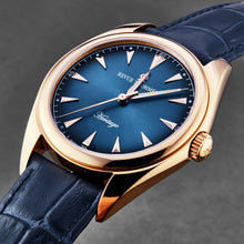 Load image into Gallery viewer, Revue Thommen Men's 'Heritage' Blue Dial Blue Leather Strap Automatic Watch 21010.2568