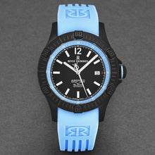 Load image into Gallery viewer, Revue Thommen Men&#39;s &#39;Air speed&#39; Black Dial Blue Rubber Strap Automatic Watch 16070.4675
