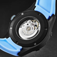 Load image into Gallery viewer, Revue Thommen Men&#39;s &#39;Air speed&#39; Black Dial Blue Rubber Strap Automatic Watch 16070.4675
