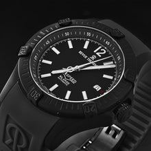 Load image into Gallery viewer, Revue Thommen Men&#39;s &#39;Air speed&#39; Black Dial Black Rubber Strap Automatic Watch 16070.4677
