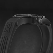 Load image into Gallery viewer, Revue Thommen Men&#39;s &#39;Air speed&#39; Black Dial Black Rubber Strap Automatic Watch 16070.4677
