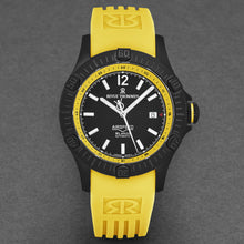 Load image into Gallery viewer, Revue Thommen Men&#39;s &#39;Air speed&#39; Black Dial Yellow Rubber Strap Automatic Watch 16070.4678
