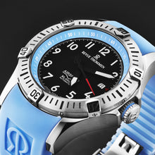 Load image into Gallery viewer, Revue Thommen Men&#39;s &#39;Air speed&#39; Black Dial Blue Rubber Strap Automatic Watch 16070.4735
