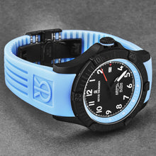 Load image into Gallery viewer, Revue Thommen Men&#39;s &#39;Air speed&#39; Black Dial Blue Rubber Strap Automatic Watch 16070.4775
