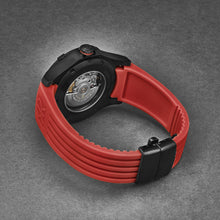 Load image into Gallery viewer, Revue Thommen Men&#39;s &#39;Air speed&#39; Black Dial Red Rubber Strap Automatic Watch 16070.4776

