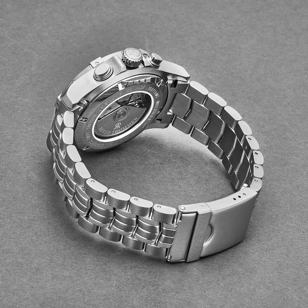 Revue Thommen Men's 16071.6134 'Air speed' Black Dial Chronograph Day-