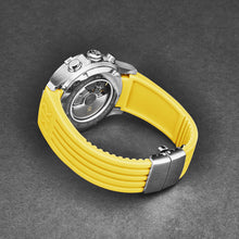 Load image into Gallery viewer, Revue Thommen Men&#39;s &#39;Air speed&#39; Black Dial Yellow Rubber Strap Automatic Watch 16071.6638
